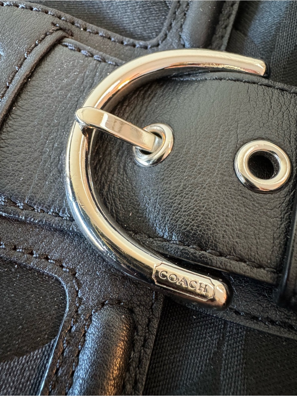 COACH CAMPBELL SIGNATURE SATCHEL tote laptop bag F25290 - Picture 8 of 15